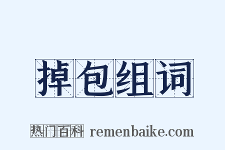 掉包组词是什么意思的图片